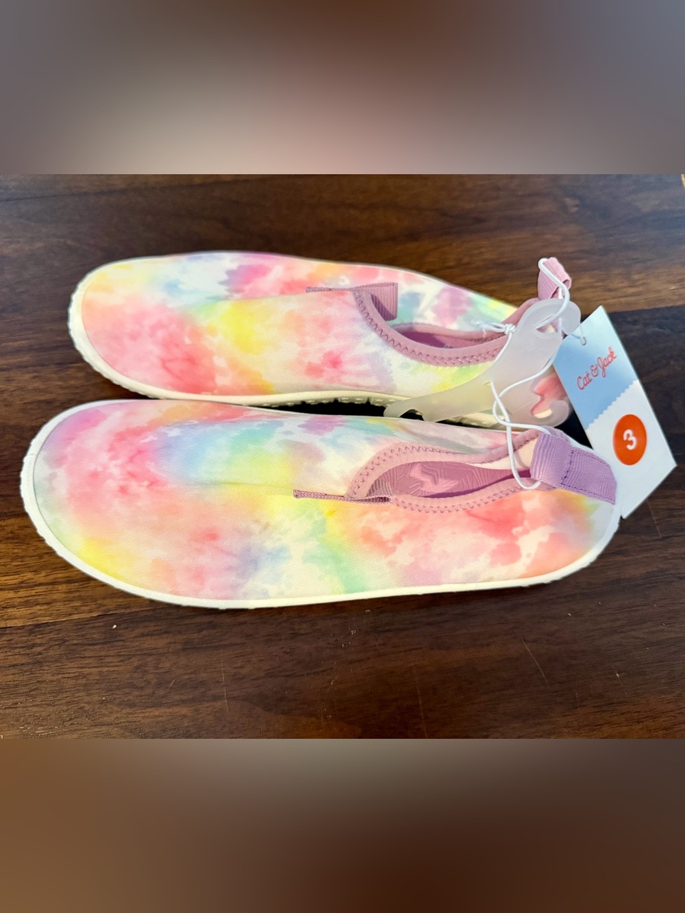 Cat & Jack Kids Tie-Dye Pastel Water Shoes - Pink, Yellow, Blue, Purple